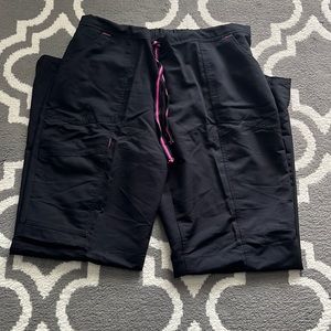 Black Drawstring Scrub Pants